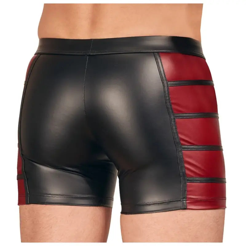 NEK Matte Look Pants in Black and Red for Enhanced Style