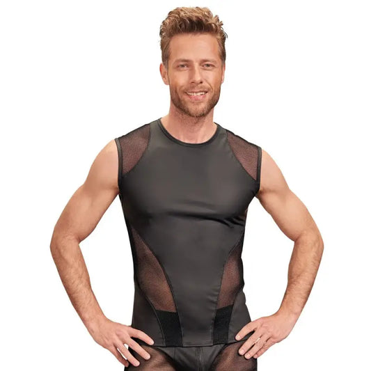 NEK Matte Look Sleeveless Shirt Black with Net Inserts for Extreme Comfort