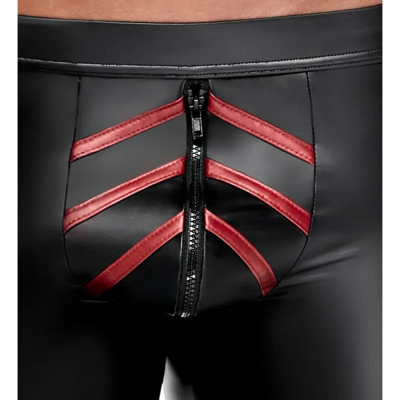 NEK Shorts with Contrasting Red Stripes and Flap Pocket for Comfort
