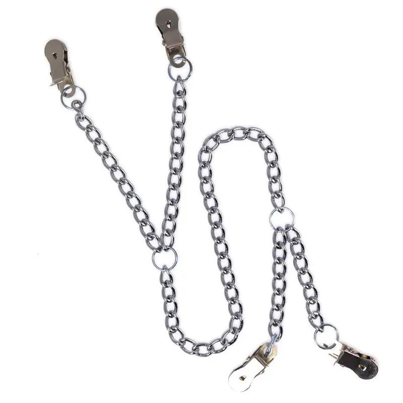 Nipple and Labia Clamps with Chain for Enhanced Sensory Experience