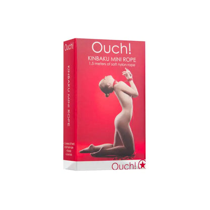 Ouch 1.5 Meters Kinbaku Mini Rope Red for Bondage and Restraints