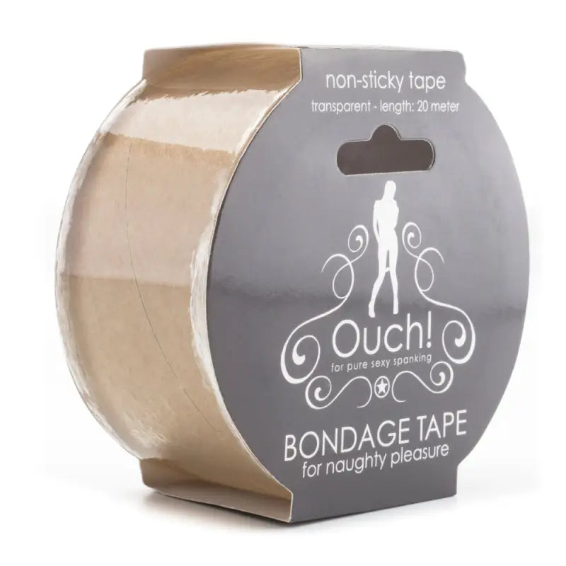 Ouch Bondage Tape Transparent for Ultimate Restraint and Pleasure