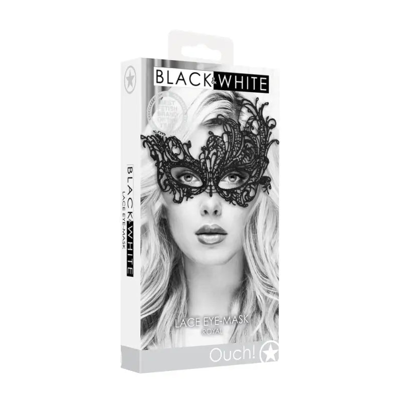 Ouch Lace Eye Mask Royal for Elegant Nighttime Relaxation