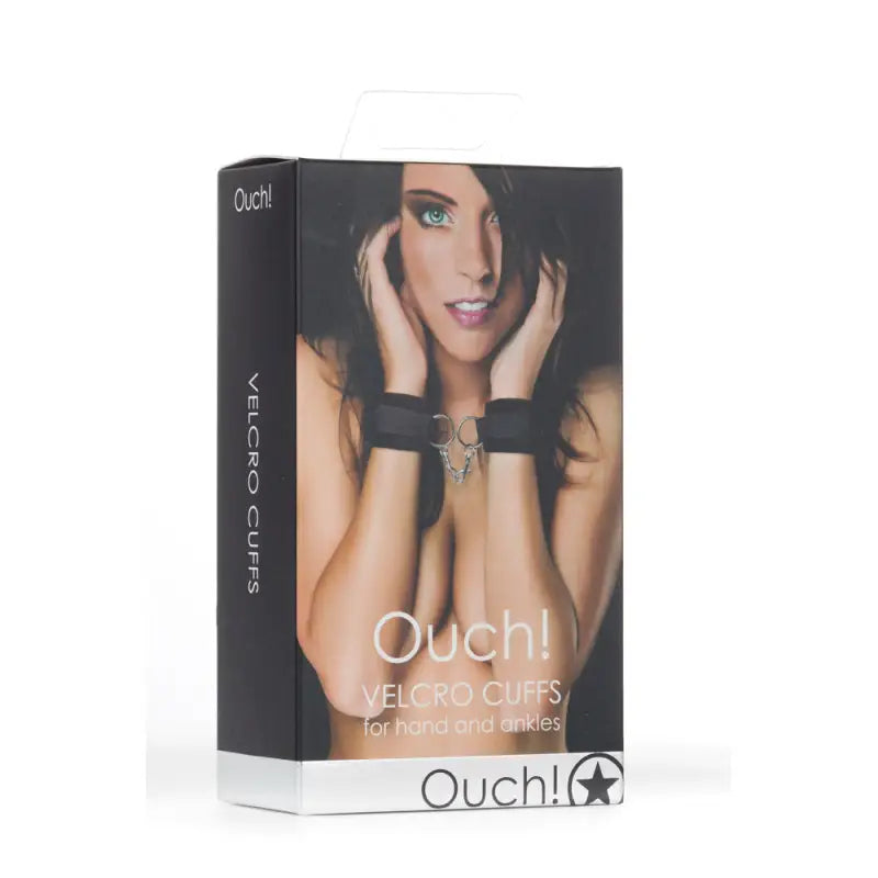 Ouch Velcro Black Cuffs for Hands and Ankles for Ultimate Restraint