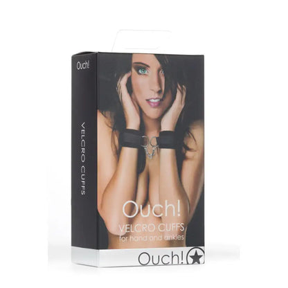 Ouch Velcro Black Cuffs for Hands and Ankles for Ultimate Restraint