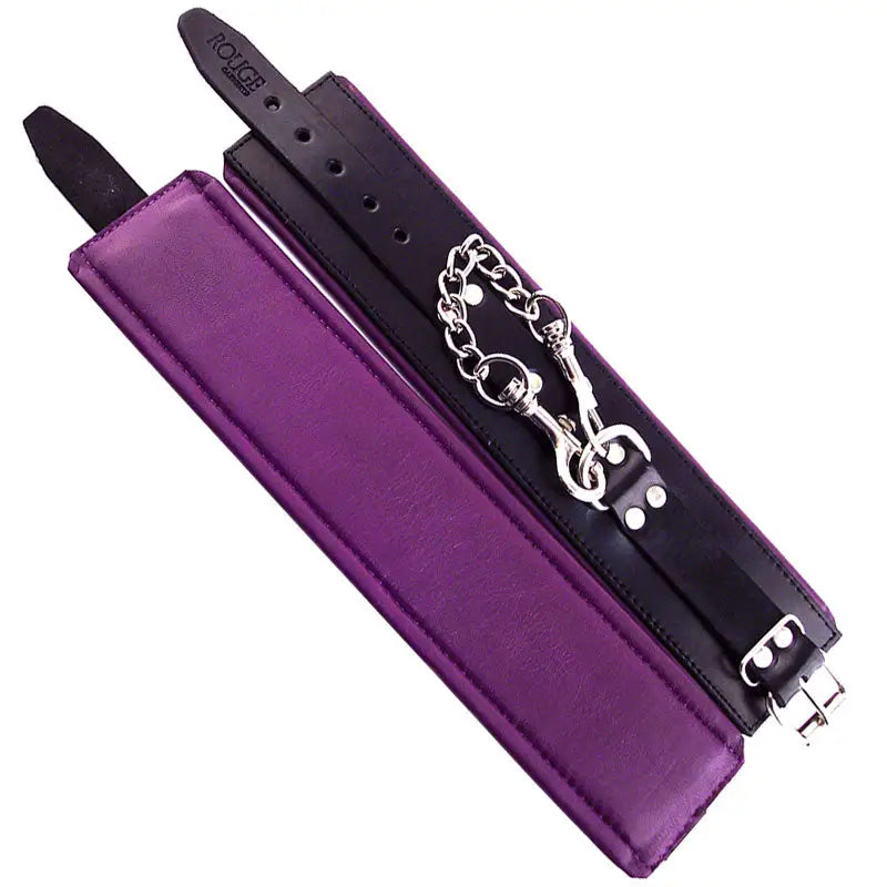 Padded Purple Trimmed Rouge Garments Wrist Cuffs for Restraints