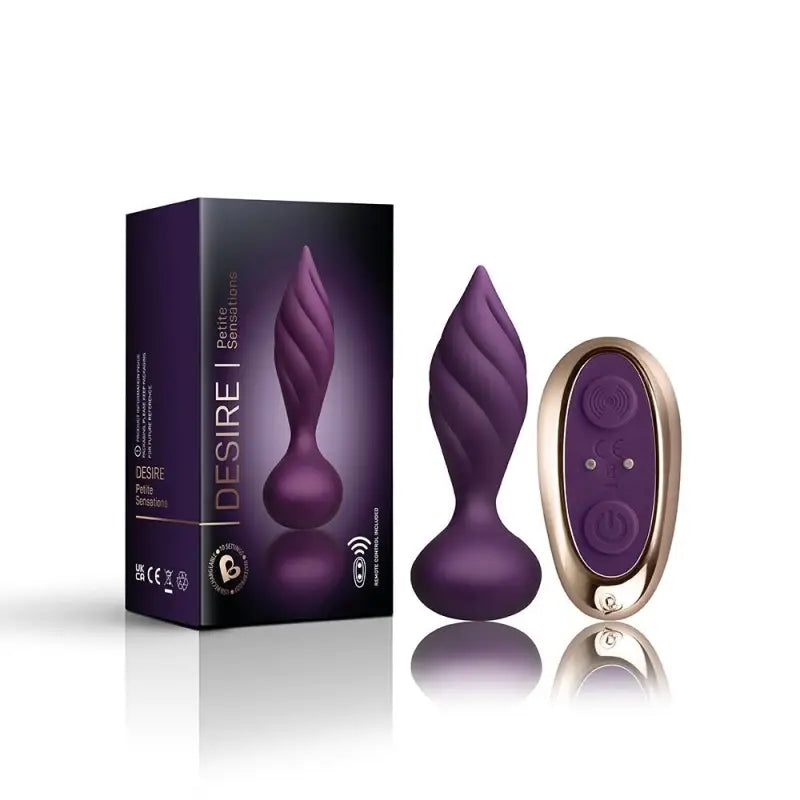 Petite Sensations Desire Butt Plug in Purple for Anal Pleasure