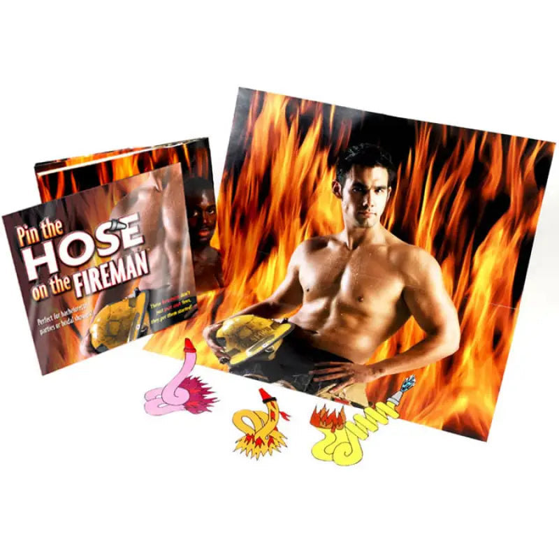 Pin The Hose On The Fireman Game for Hen and Stag Nights