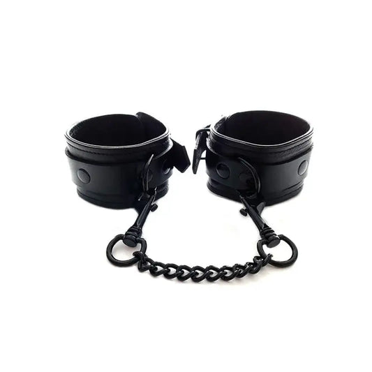 Rouge Garments Black Ankle Cuffs for Bondage Restraints