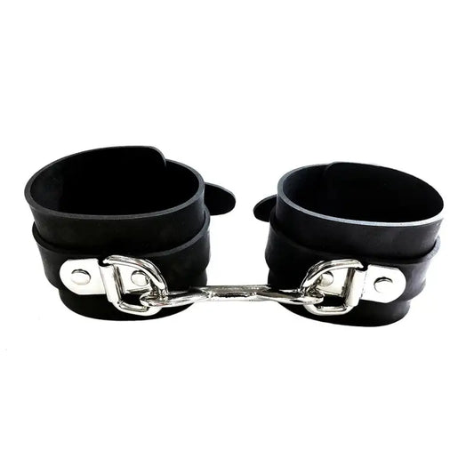 Rouge Garments Black Rubber Wrist Cuffs for Comfortable Restraint