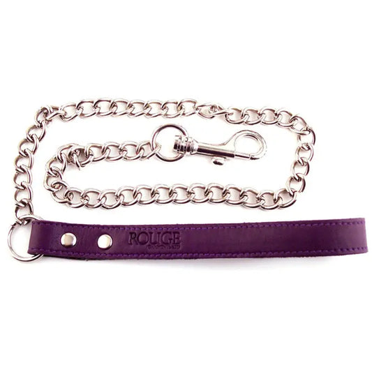 Rouge Garments Purple Lead with Metal Chain and Trigger Hook