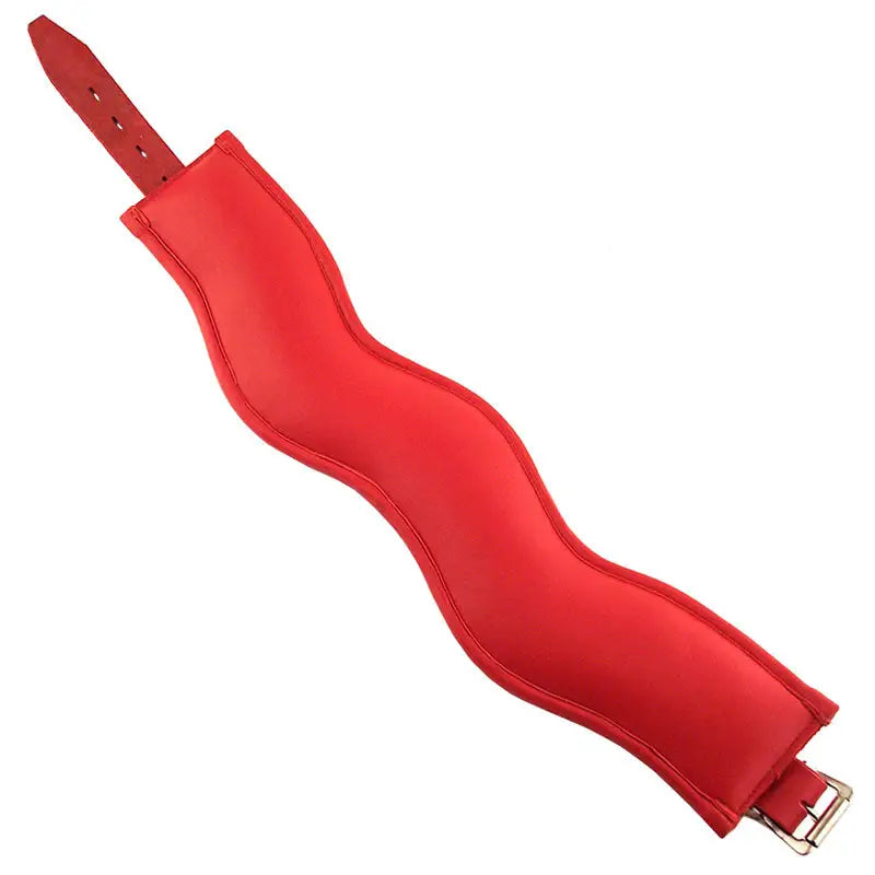 Rouge Garments Red Padded Posture Collar for Bondage and Restraint