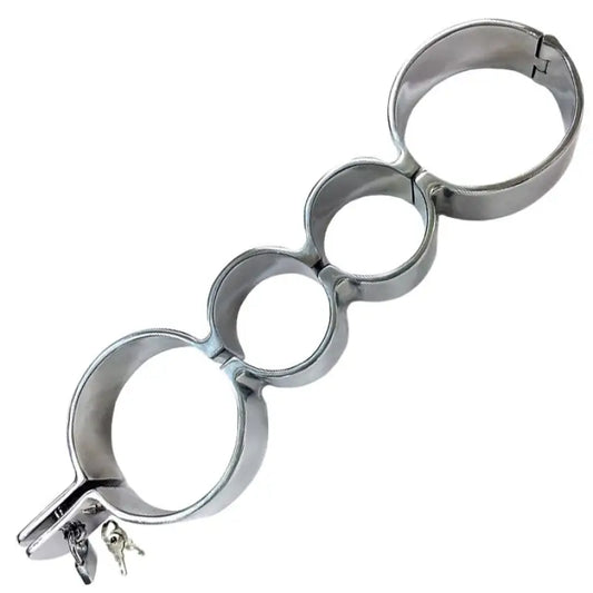 Rouge Stainless Steel Heavy Metal Wrist and Ankle Binder Restraints