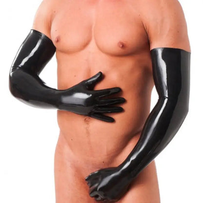 Rubber Secrets Long Gloves in Natural Latex for Ultimate Comfort