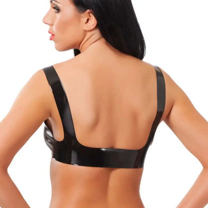 Rubber Secrets Open Nipple Bra for Enhanced Intimate Experiences