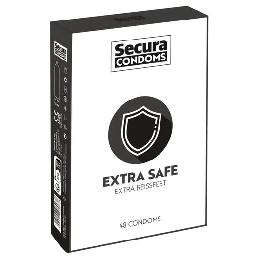 Secura Condoms 48 Pack Extra Safe for Ultimate Pleasure and Protection