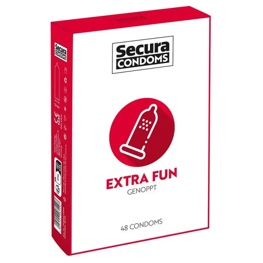 Secura Condoms 48 Pack for Extra Intense Fun with Silicone-Based Coating