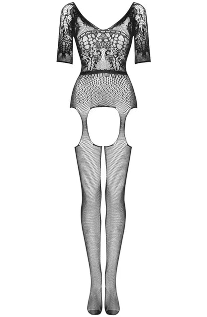 Sensual Elegance Unveiled with Beauty Night BN6732 Courtney Black Bodystocking - One Size (S-L)