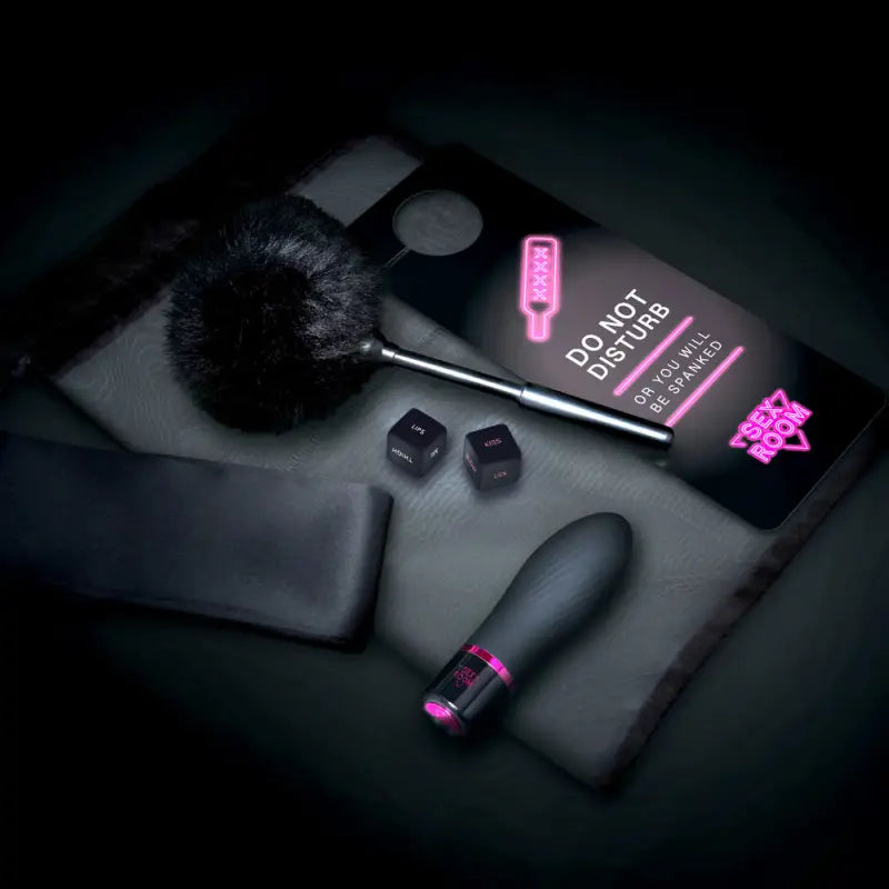 Sex Room Vibe Kit with Erotic Dice and Sensory Play Essentials