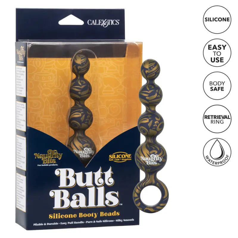 Silicone Booty Beads for Exploring Naughty Bits Butt Pleasure