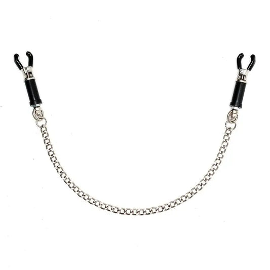 Silver Nipple Clamps for Enhanced Bondage Experience