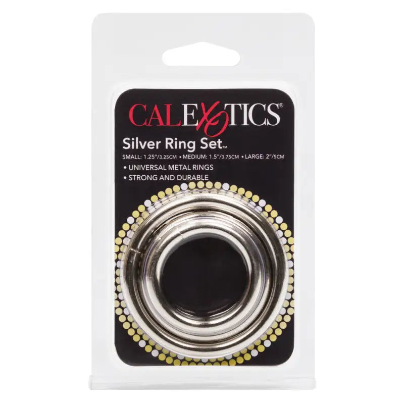 Silver Ring Set for Thrilling Support and Ultimate Pleasure