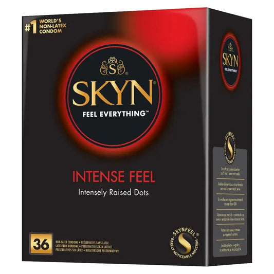 Skyn Latex Free Ribbed and Warming Condoms for Intense Feel