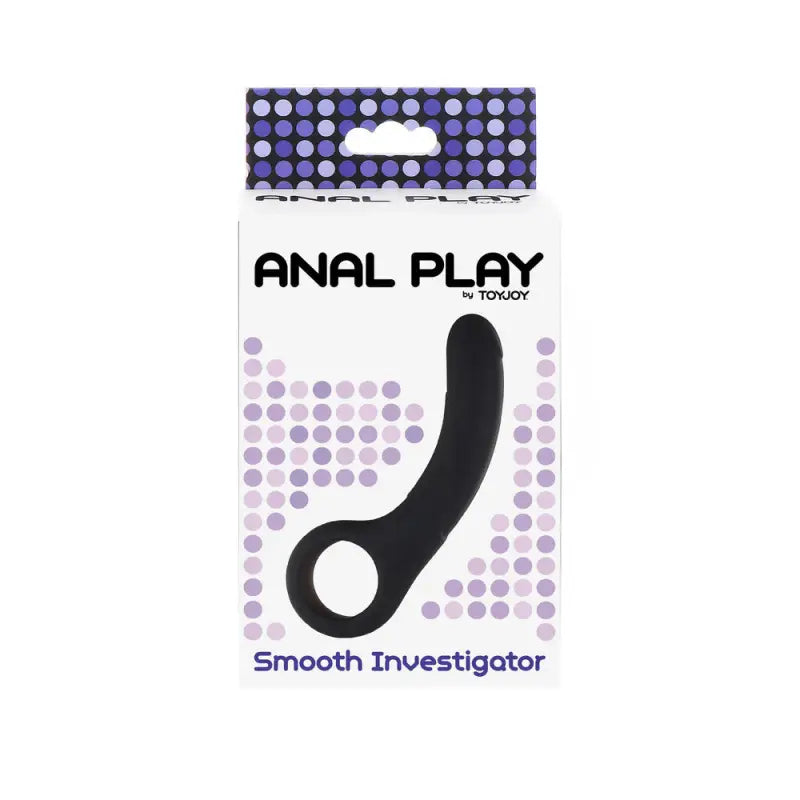 Smooth Investigator Black Prostate Massager for Toyjoy Anal Play