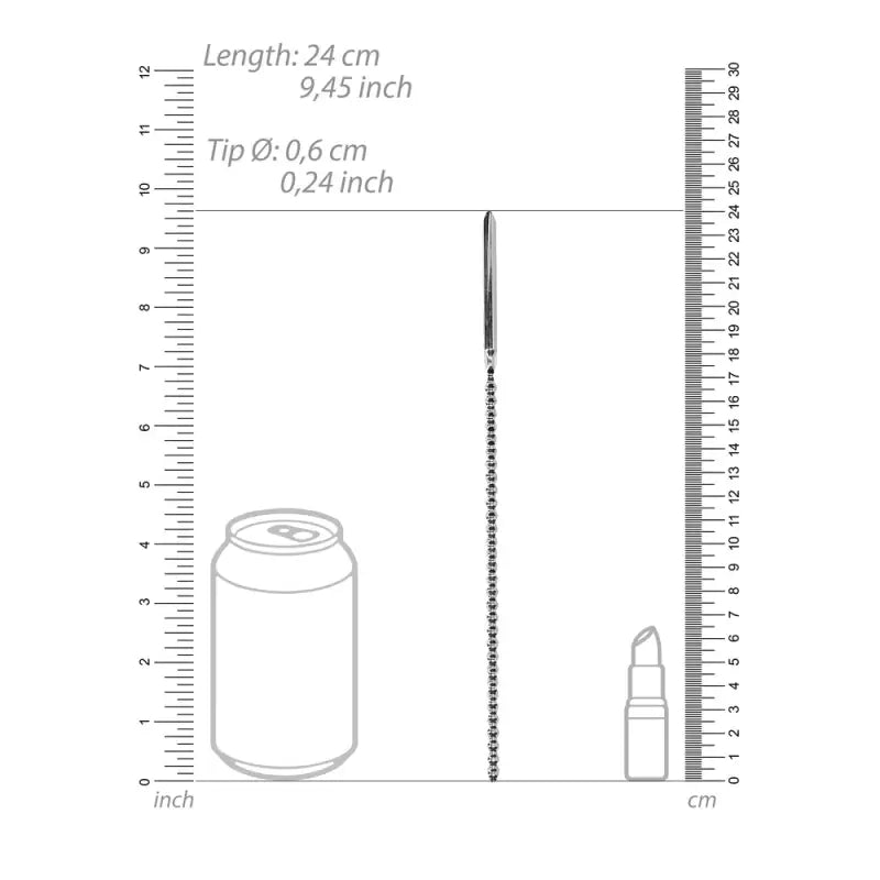 Stainless Steel Bumpy Dilator for Urethral Sounding Practices