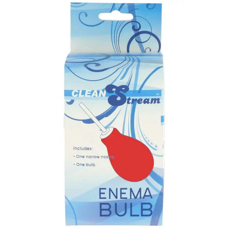Stream Red Enema Bulb for Personal Hygiene and Relaxation Zone