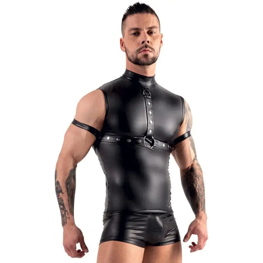 Svenjoyment Sleeveless Top with Chest Harness and Arm Loops