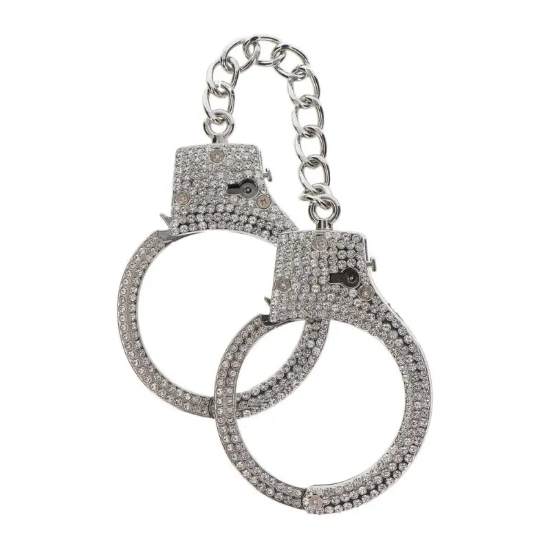 Taboom Diamond Wrist Cuffs with Rhinestones and Adjustable Fit