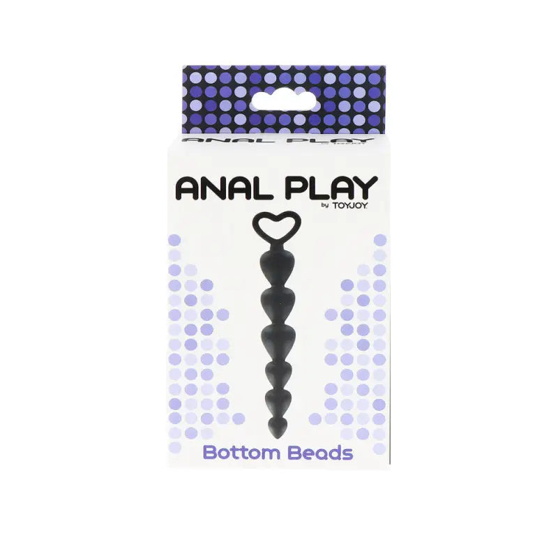 Toyjoy Anal Play Black Beads Anal Chain for Enhanced Sensation