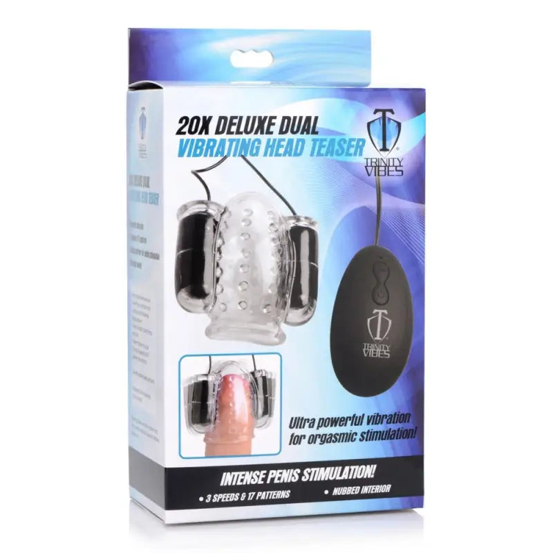 Trinity Vibes 20x Deluxe Dual Vibrating Head Teaser for Ultimate Pleasure