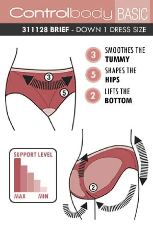 Ultimate Shaping Brief for Tummy Control with Free Delivery Available