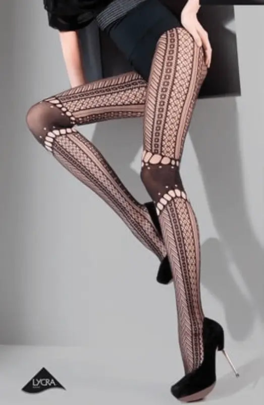 Unleash Elegance with Gabriella Kabaretta Collant Zazu Tights Black