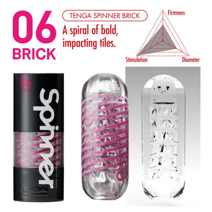 Unleash Intense Pleasure with the Tenga Brick Spinner Masturbator