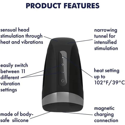 Unleash Pleasure with Satisfyer Men Heat Vibration Masturbator