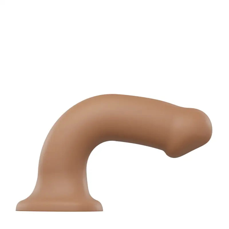 Unleash Pleasure with Silicone Dual Density Bendable Dildo Small Caramel