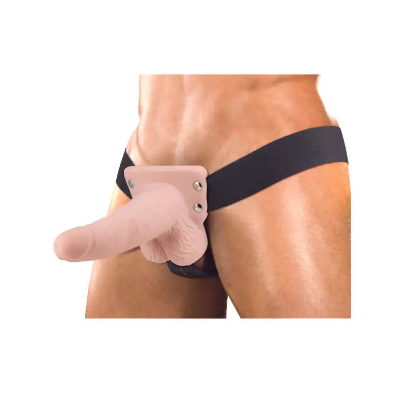 Unleash Pleasure with the Erection Assistant Hollow Vibrating Strap