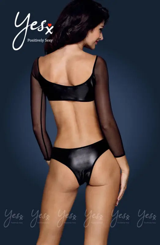 Unveil Allure with Yesx YX167 1pc Teddy Featuring Awesome Open Waist - S/M
