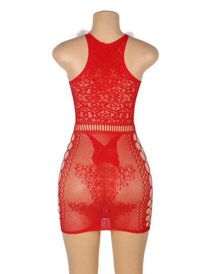Unveil Allure with YesX YX877 Christmas Sexy Bodystocking Dress - One Size (S-L)