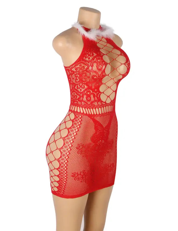 Unveil Allure with YesX YX877 Christmas Sexy Bodystocking Dress - One Size (S-L)