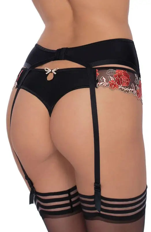 Unveil Timeless Elegance with the Roza Natali Black Susp Belt