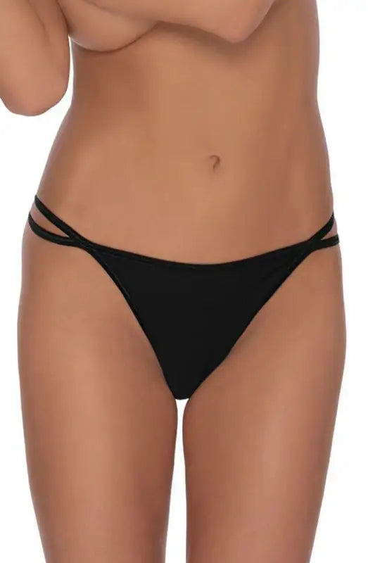 Unveiling the Elegance of Roza Agnez Thong Black for Sensual Appeal