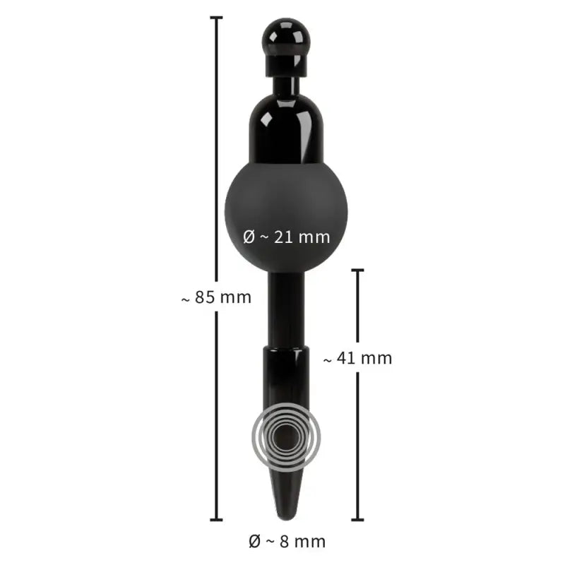 Vibrating Penis Plug with Convenient Vibration and Batteries Included