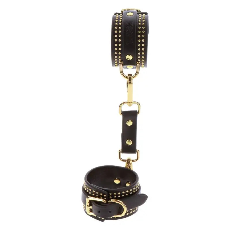 Vogue Studded Ankle Cuffs for Stylish Bondage Restraints
