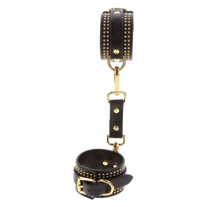 Vogue Studded Ankle Cuffs for Stylish Bondage Restraints