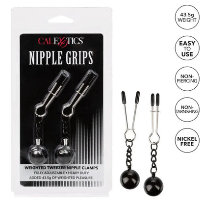Weighted Tweezer Nipple Clamps for Enhanced Sensation and Control