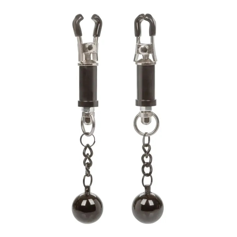 Weighted Twist Nipple Clamps for Body Jewellery Enjoyment